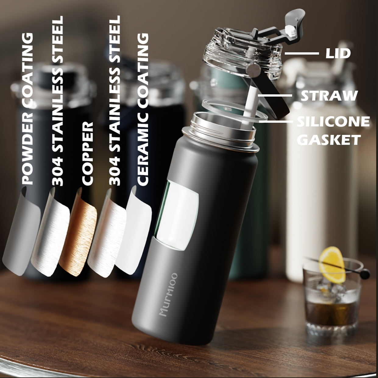 540ML Sports Bottle - Dark Blue
