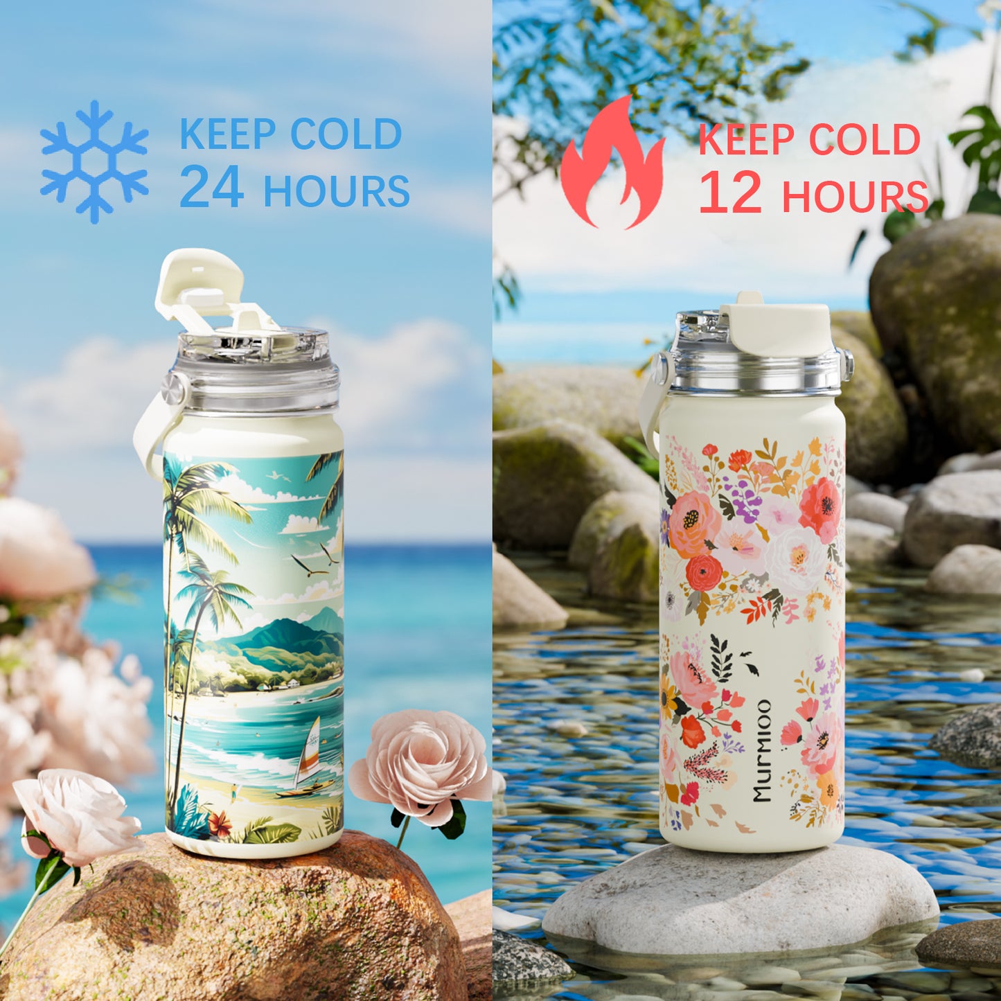 540ML Sports Bottle - Mystery Garden