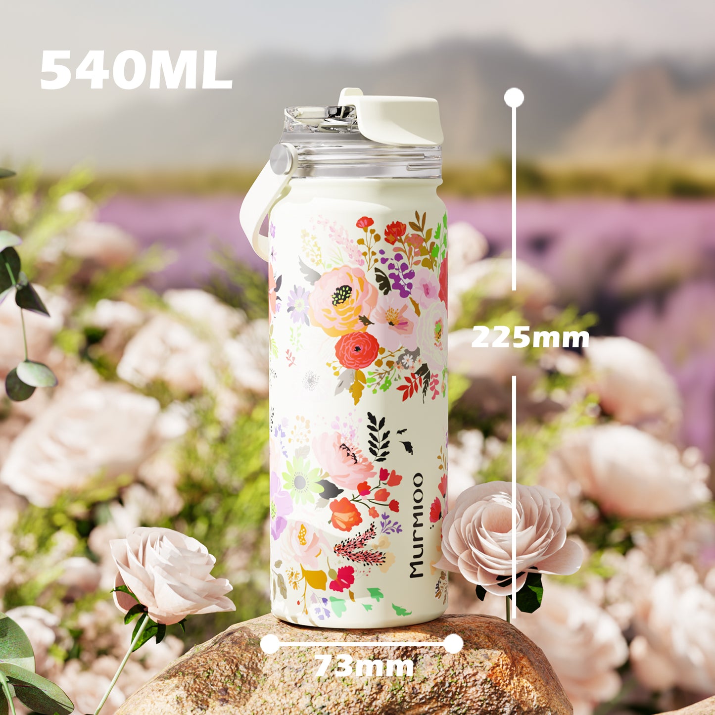 540ML Sports Bottle - Mystery Garden