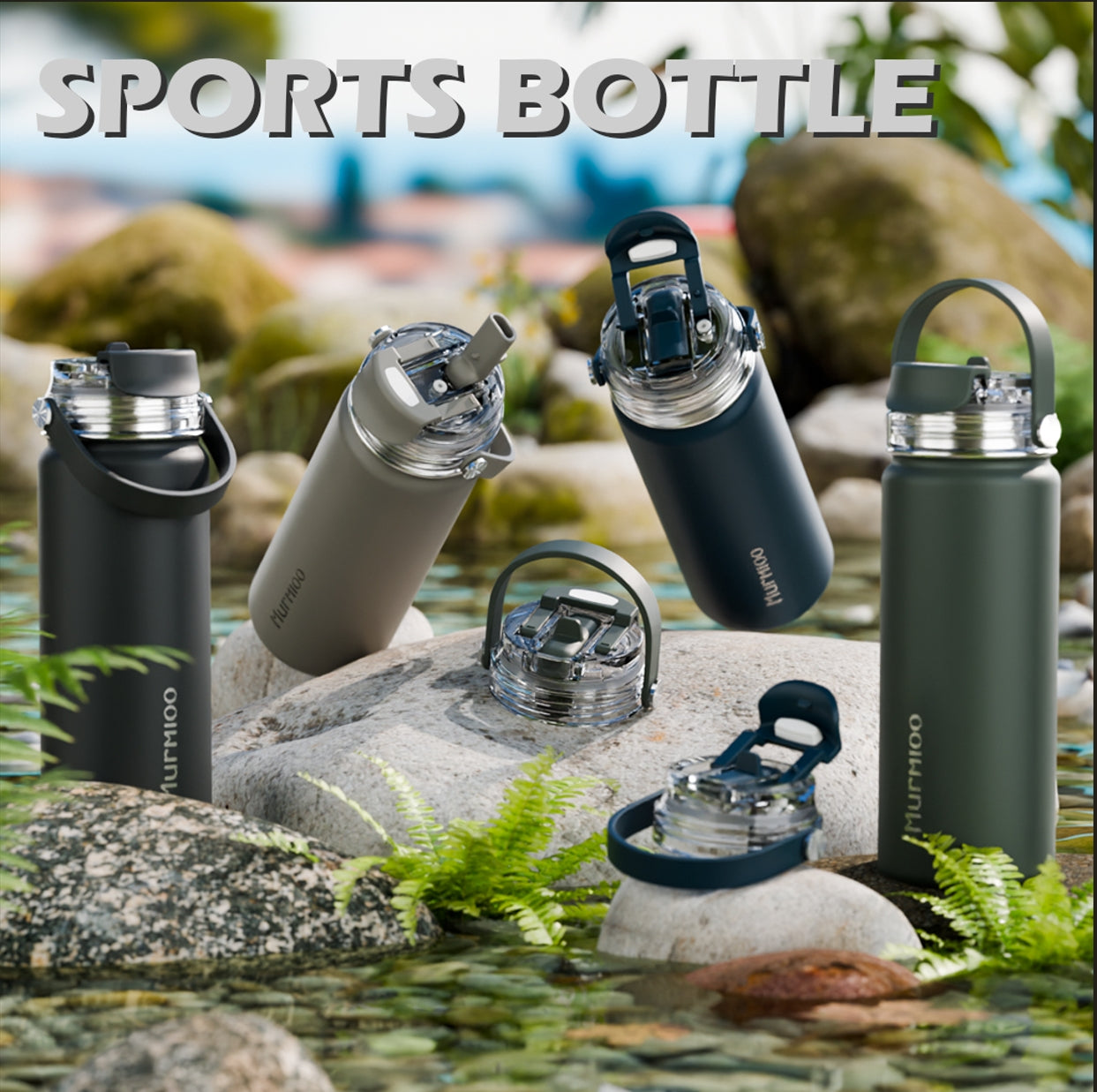 540ML Sports Bottle - Dark Blue