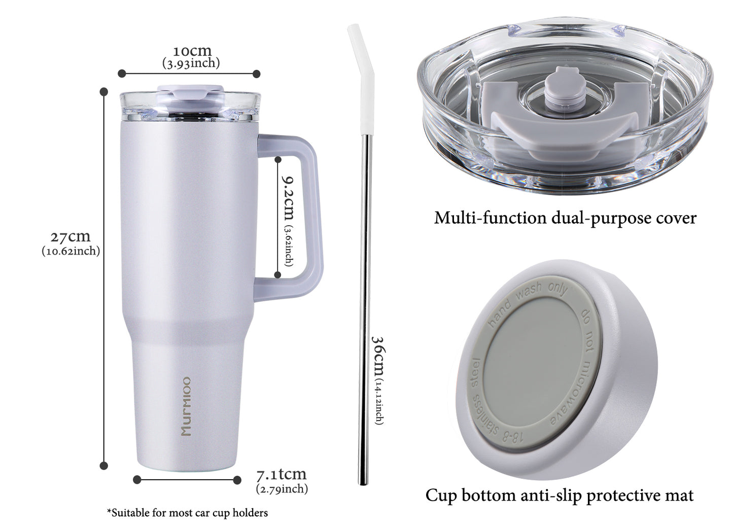 1200ML Tumbler - Purple