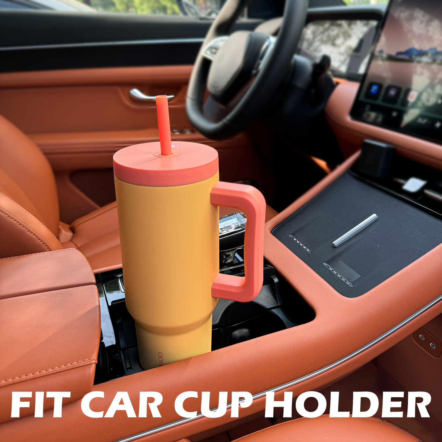 1200ML Tumbler - Yellow Peach