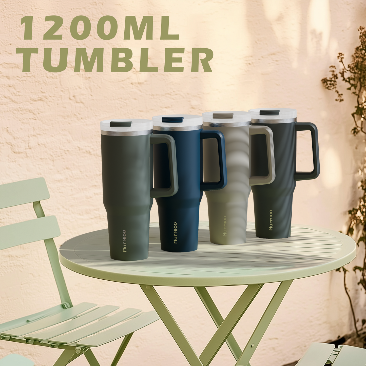 1200ML Tumbler - Sand Gray