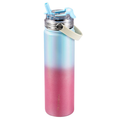 660ML Sports Bottle - Rose Blue Gradient