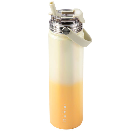 660ML Sports Bottle - Yellow White Gradient