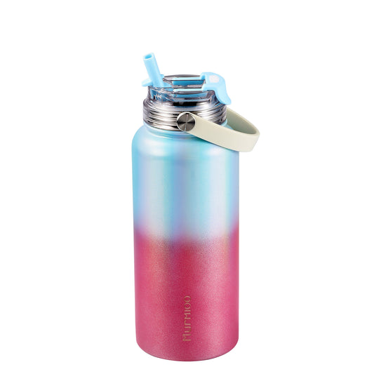 960ML Sports Bottle - Rose Blue Gradient