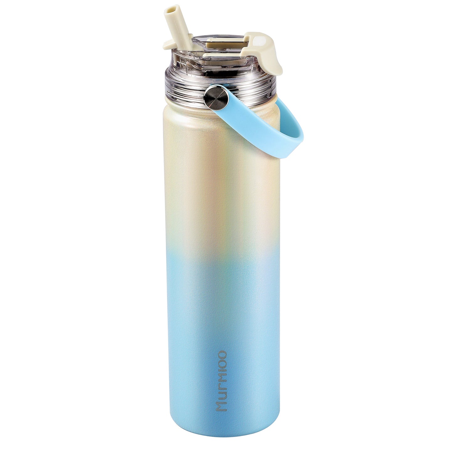 660ML Sports Bottle - Blue White Gradient