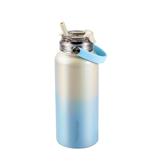 960ML Sports Bottle - Blue White Gradient