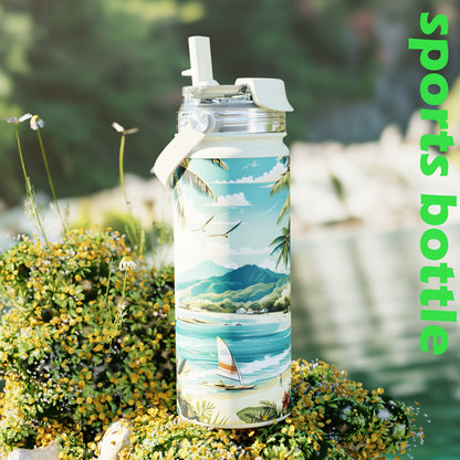 540ML Sports Bottle - Coastal Vibes