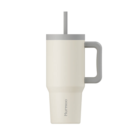 900ML Straw Tumbler- Earth Grey