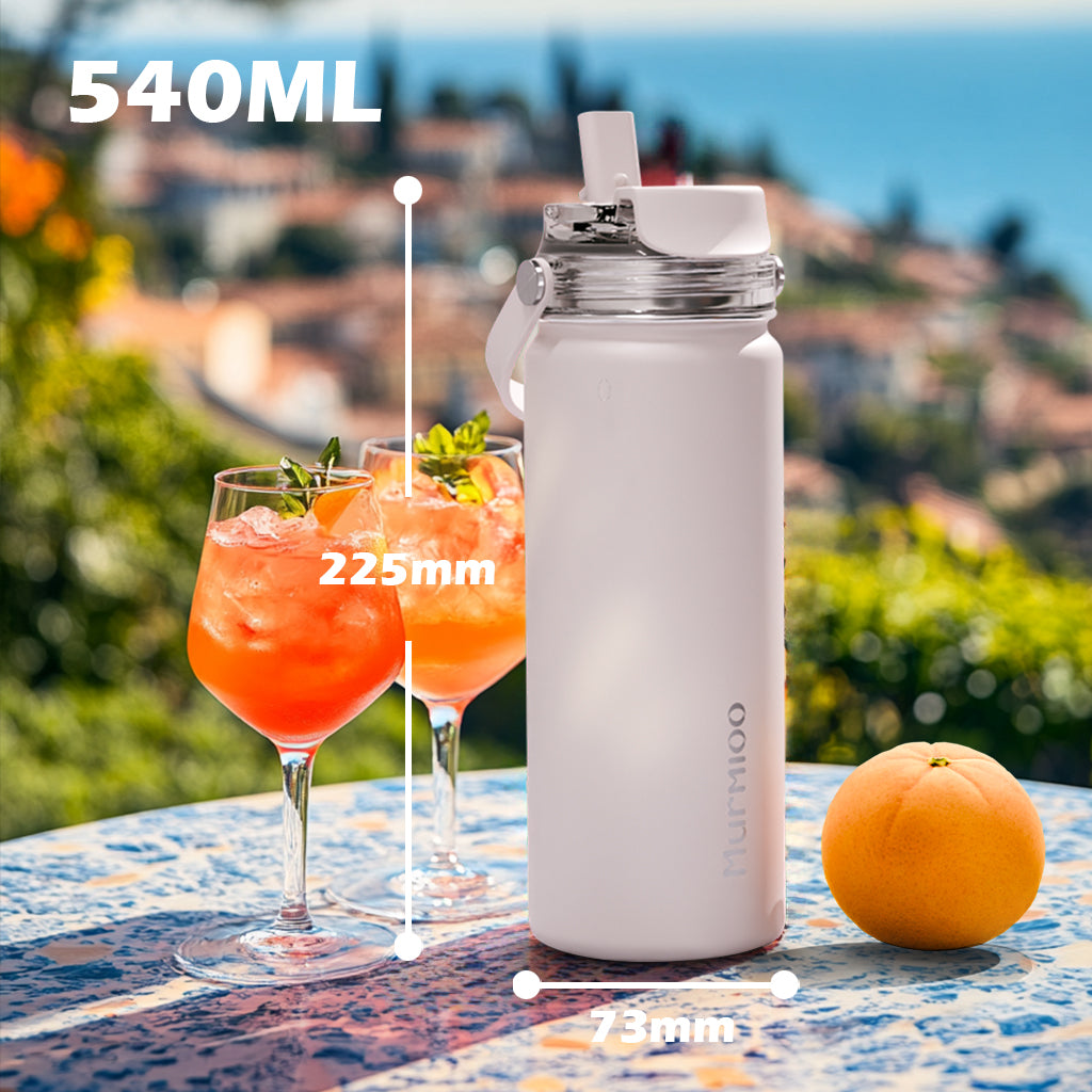 540ML Sports Bottle - White