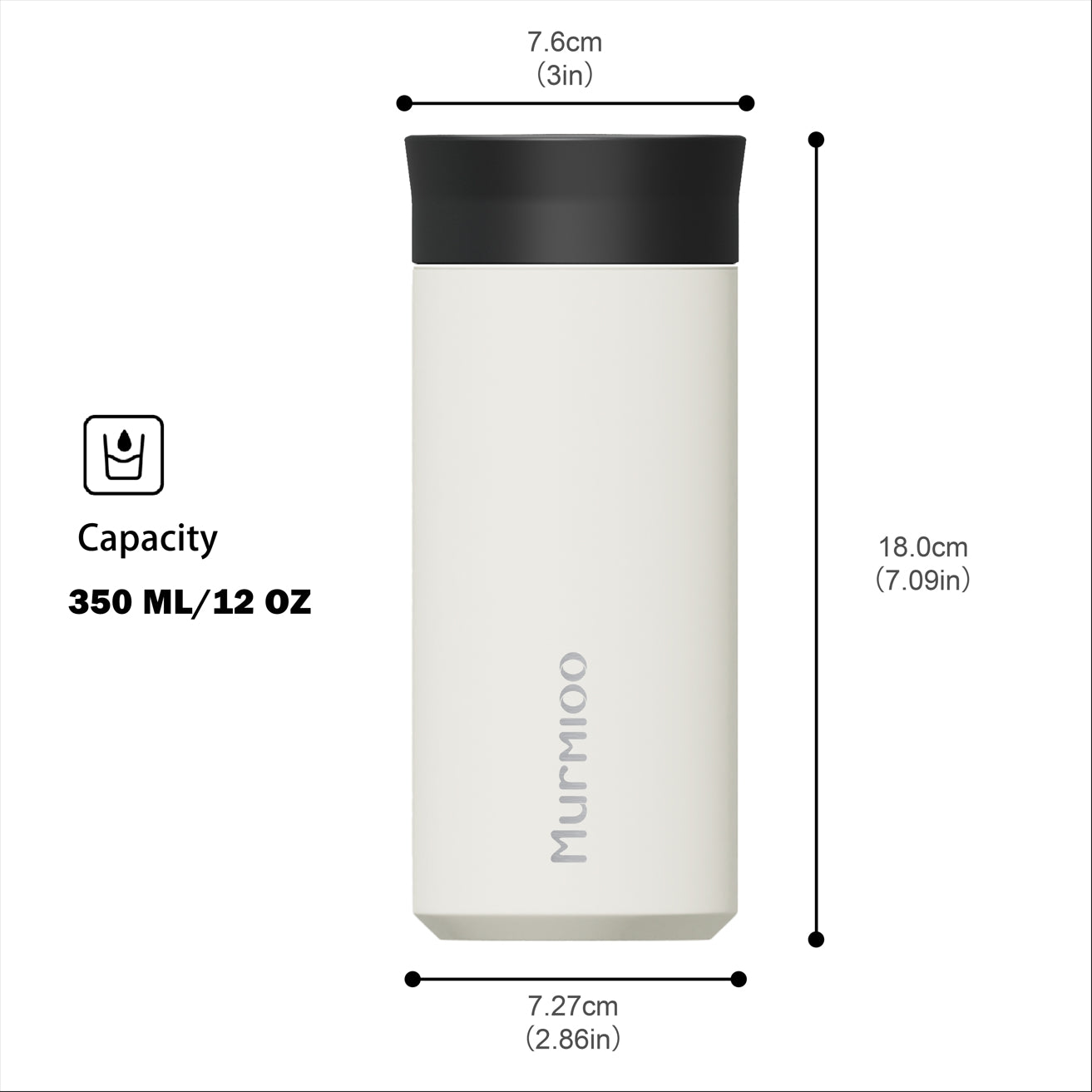 Coffee Mug - Tech Grey 350ML