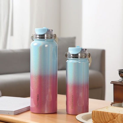 1900ML Sports Bottle - Rose Blue Gradient