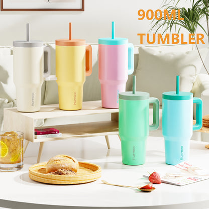 900ML Straw Tumbler- Refresh Green