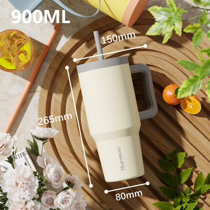 900ML Straw Tumbler- Refresh Green