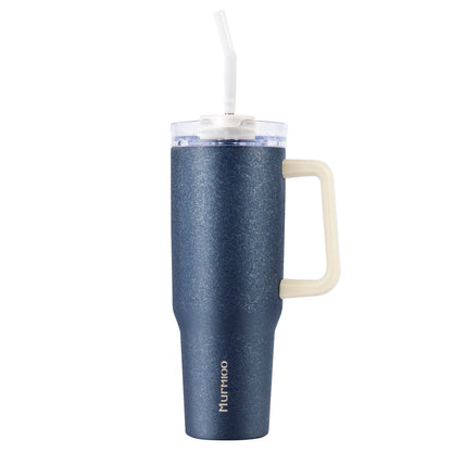 1200ML Tumbler - Dark Blue Ice Flower